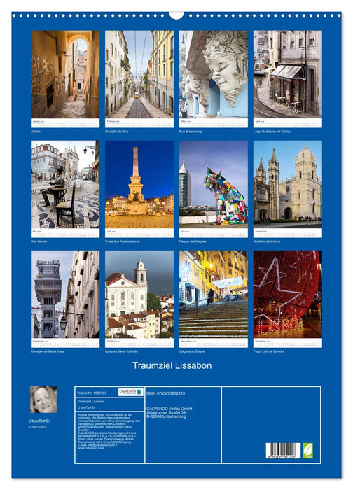 Traumziel LISSABON (CALVENDO Wandkalender 2024)