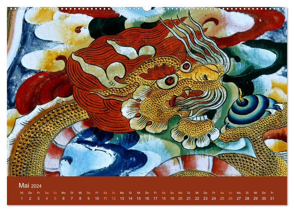Buddhistische Götter, Götzen und Dämonen (CALVENDO Premium Wandkalender 2024)