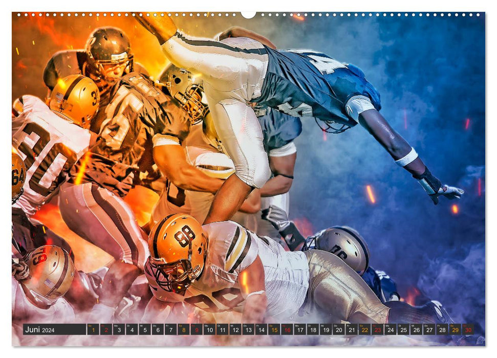 Faszination American Football (CALVENDO Premium Wandkalender 2024)