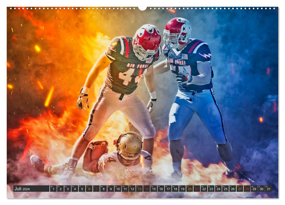 Faszination American Football (CALVENDO Premium Wandkalender 2024)