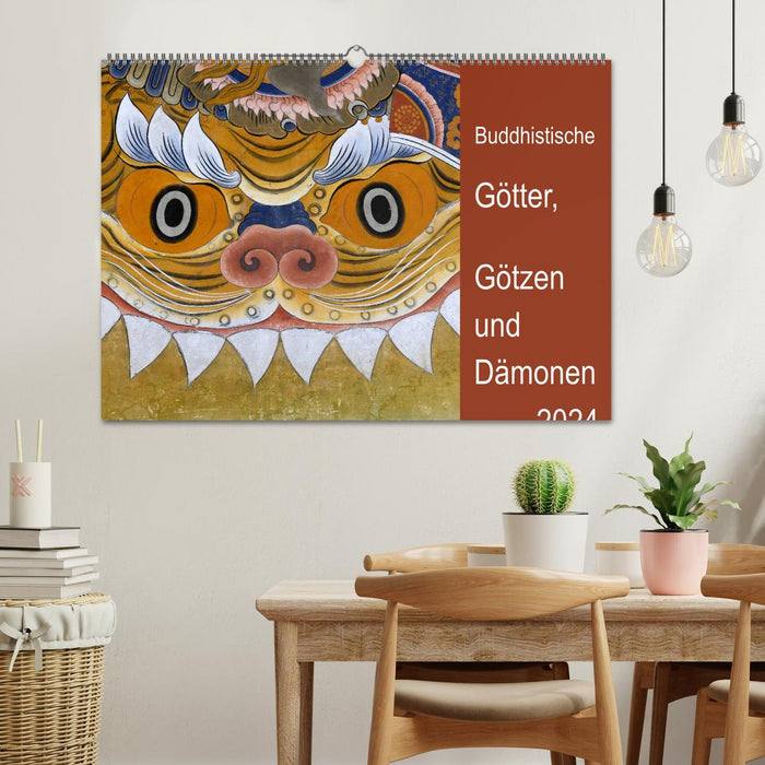 Buddhistische Götter, Götzen und Dämonen (CALVENDO Wandkalender 2024)