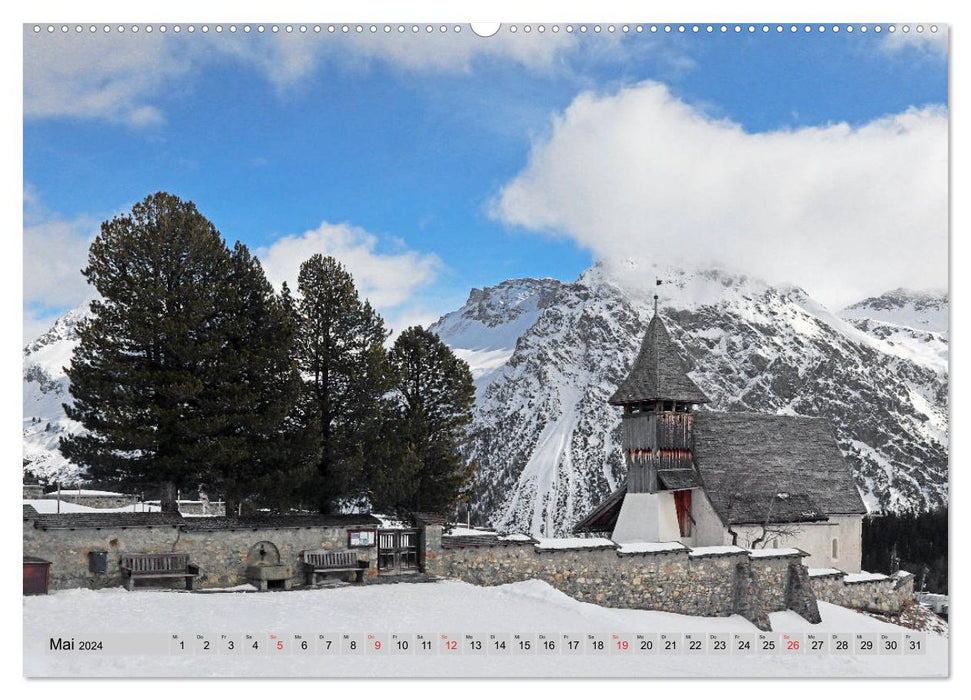 AROSA im Schnee (CALVENDO Premium Wandkalender 2024)