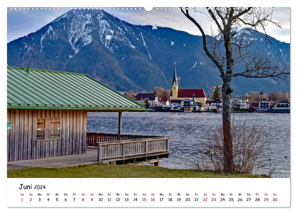 Winterstimmung am Tegernsee (CALVENDO Wandkalender 2024)