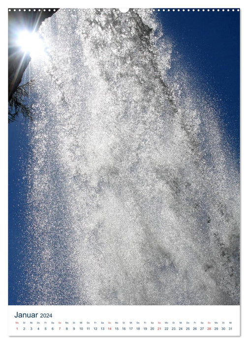 Schöner Wasserfall (CALVENDO Premium Wandkalender 2024)
