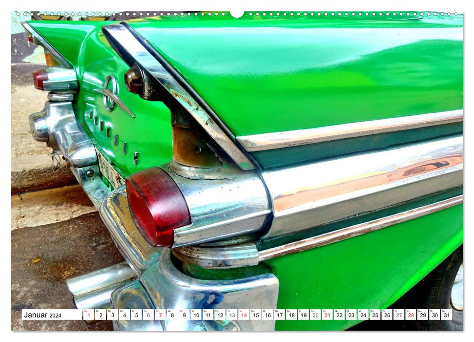 American Taillights - taillights of American classic cars (CALVENDO wall calendar 2024) 