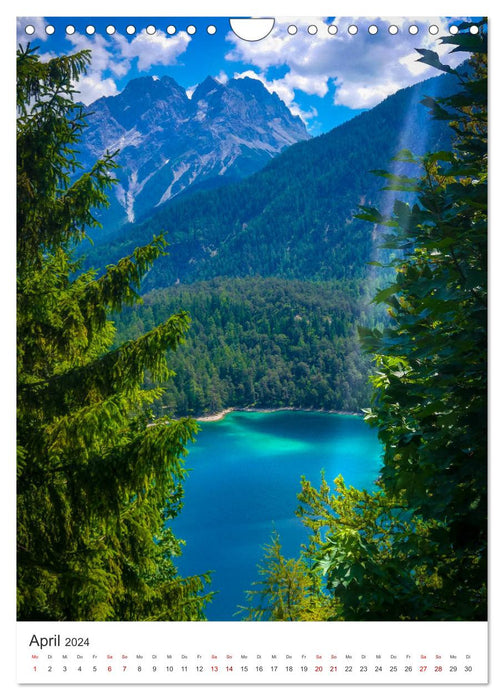 MOUNTAIN PASSES Austria - Switzerland - Italy (CALVENDO wall calendar 2024) 