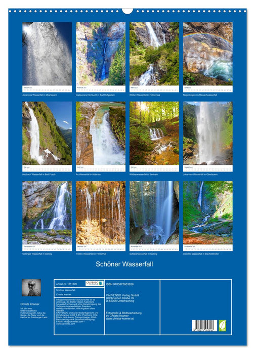 Schöner Wasserfall (CALVENDO Wandkalender 2024)