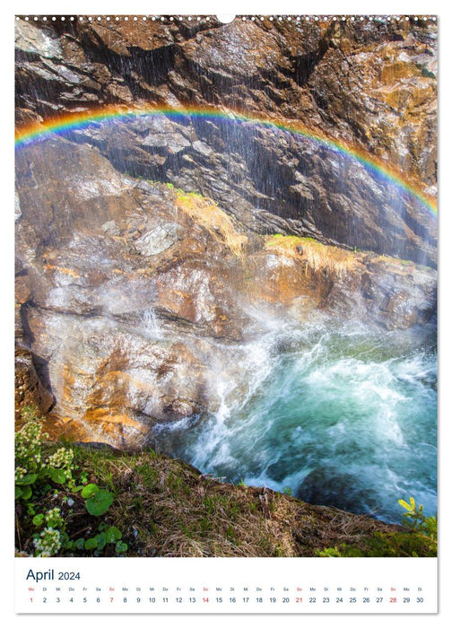 Schöner Wasserfall (CALVENDO Wandkalender 2024)