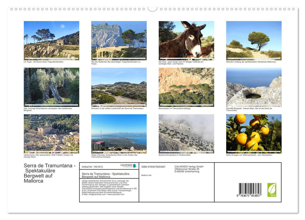 Serra de Tramuntana - Spektakuläre Bergwelt auf Mallorca (CALVENDO Premium Wandkalender 2024)