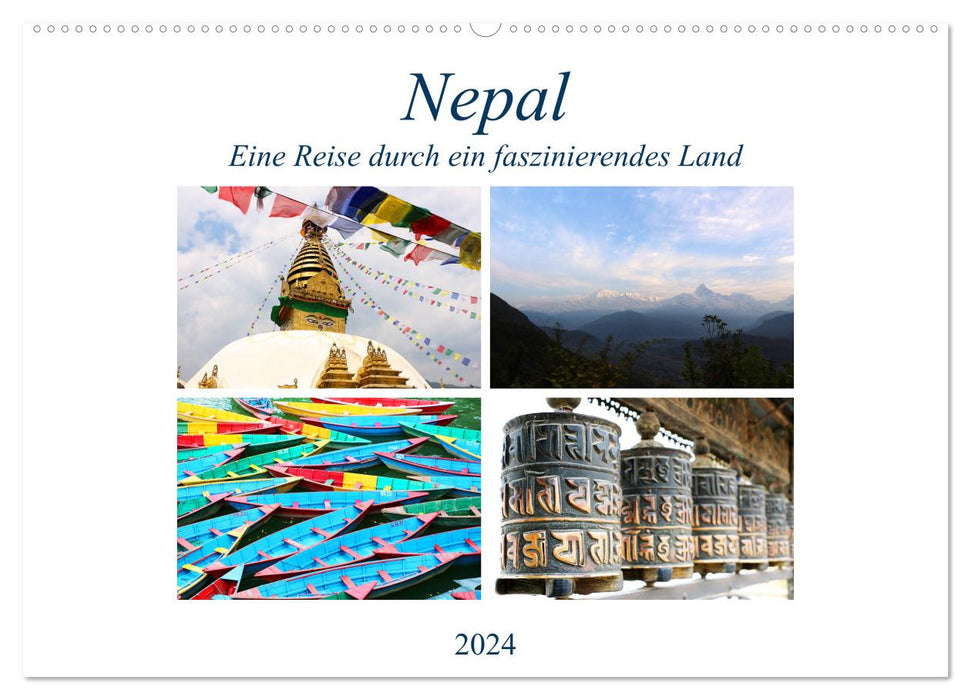 Nepal A journey through a fascinating country (CALVENDO wall calendar 2024) 