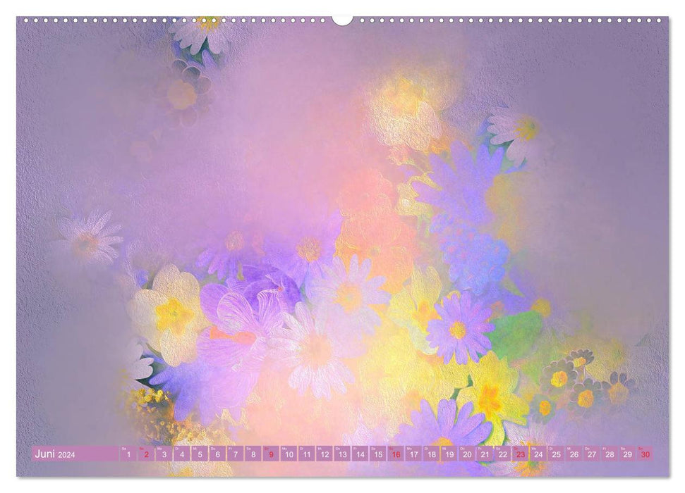 Meditation Flower Magic (CALVENDO Premium Wall Calendar 2024) 