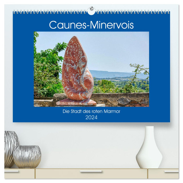 Caunes-Minervois - The City of Red Marble (CALVENDO Premium Wall Calendar 2024) 