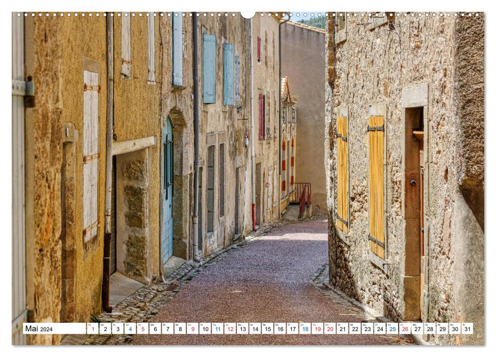 Caunes-Minervois - The City of Red Marble (CALVENDO Premium Wall Calendar 2024) 