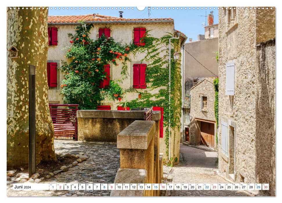 Caunes-Minervois - The City of Red Marble (CALVENDO Premium Wall Calendar 2024) 