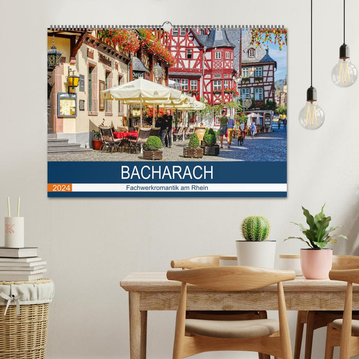 Bacharach - Fachwerkromantik am Rhein (CALVENDO Wandkalender 2024)