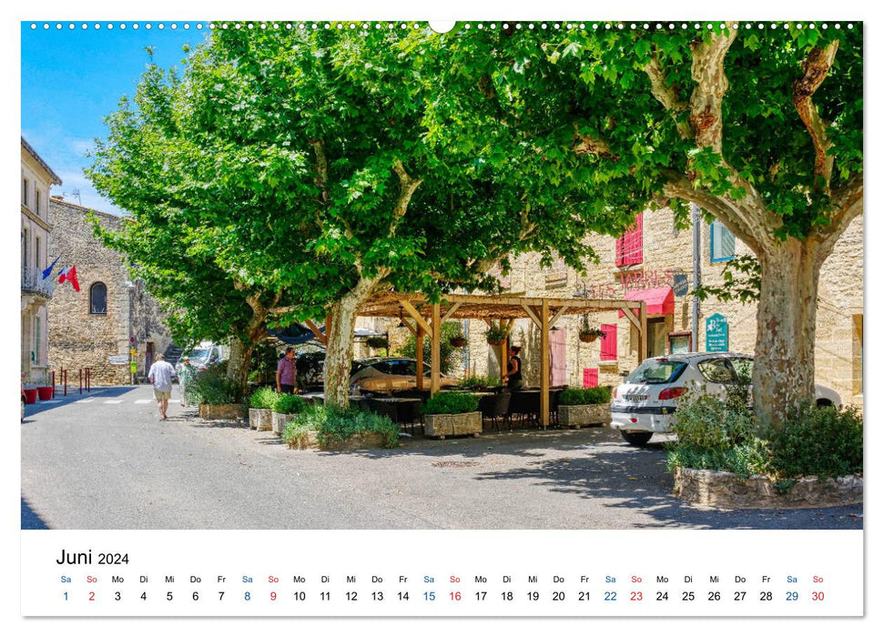 Castillon-du-Gard - Die Stadt mit den goldenen Häusern (CALVENDO Wandkalender 2024)
