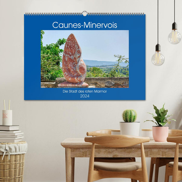 Caunes-Minervois - Die Stadt des roten Marmor (CALVENDO Wandkalender 2024)