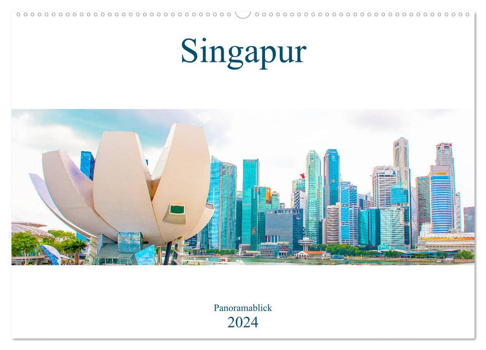 Singapur - Panoramablick (CALVENDO Wandkalender 2024)
