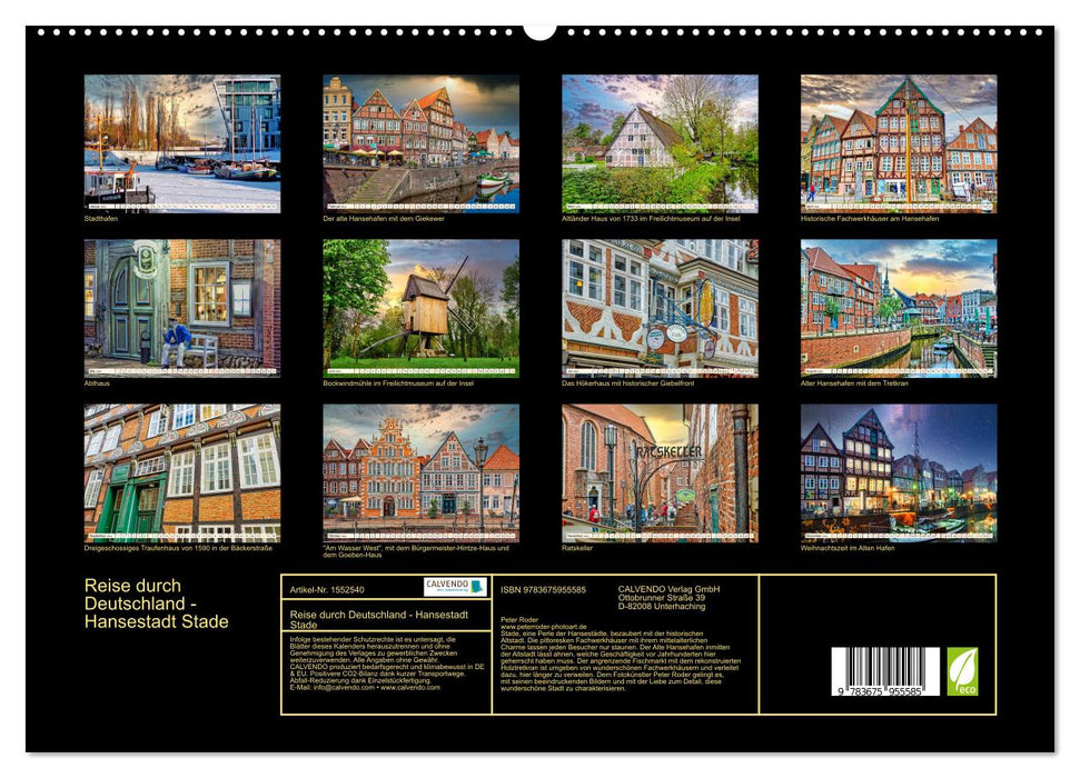 Travel through Germany - Hanseatic City of Stade (CALVENDO Premium Wall Calendar 2024) 