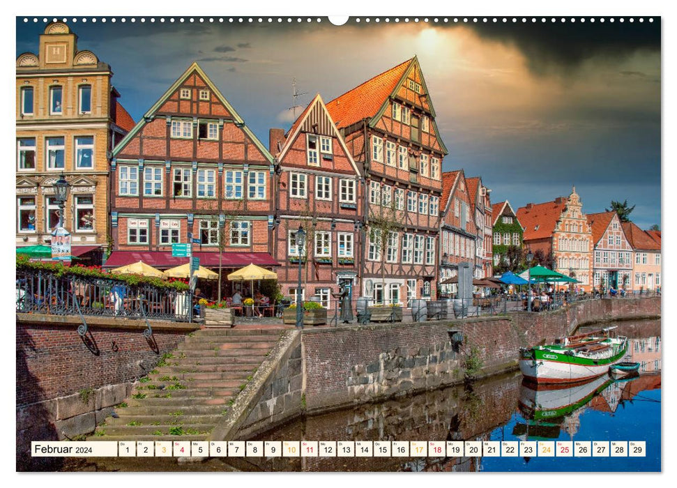 Travel through Germany - Hanseatic City of Stade (CALVENDO Premium Wall Calendar 2024) 