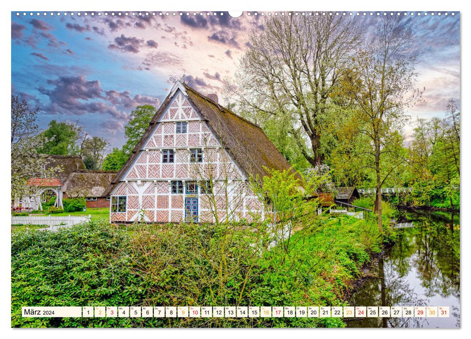 Travel through Germany - Hanseatic City of Stade (CALVENDO Premium Wall Calendar 2024) 