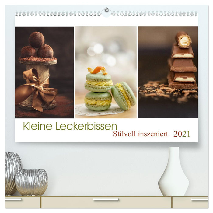 Petites gourmandises - mises en scène avec style (Calvendo Premium Wall Calendar 2024) 