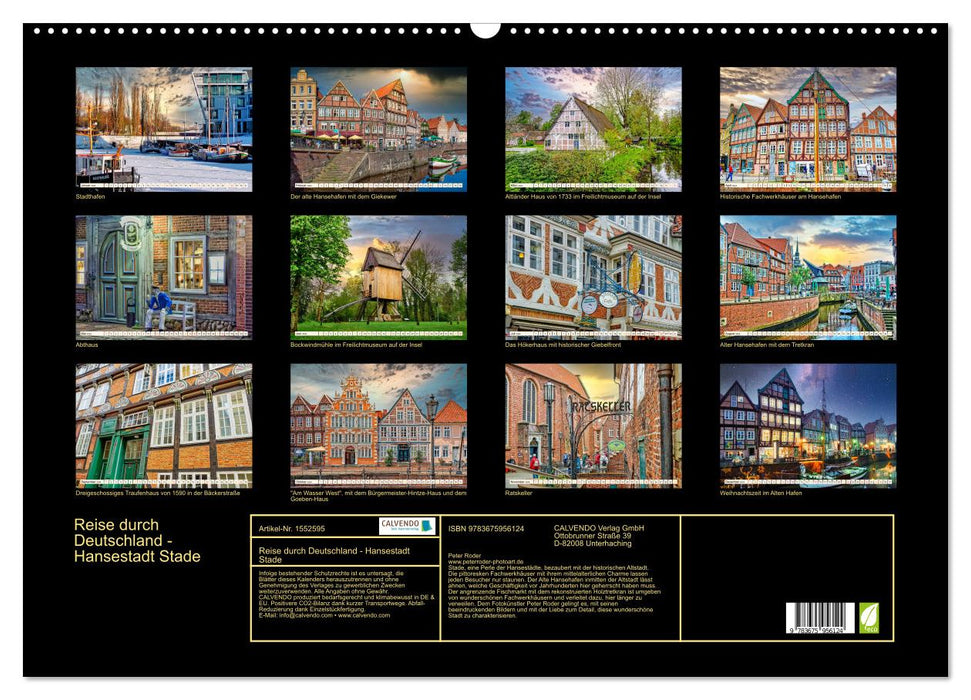 Travel through Germany - Hanseatic city of Stade (CALVENDO wall calendar 2024) 