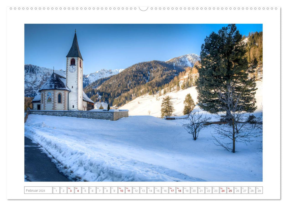 Haut Adige : La vallée de l'Isarco et ses environs (Calendrier mural CALVENDO 2024) 