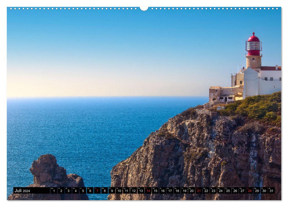 Lighthouses - on Europe's coasts (CALVENDO Premium Wall Calendar 2024) 