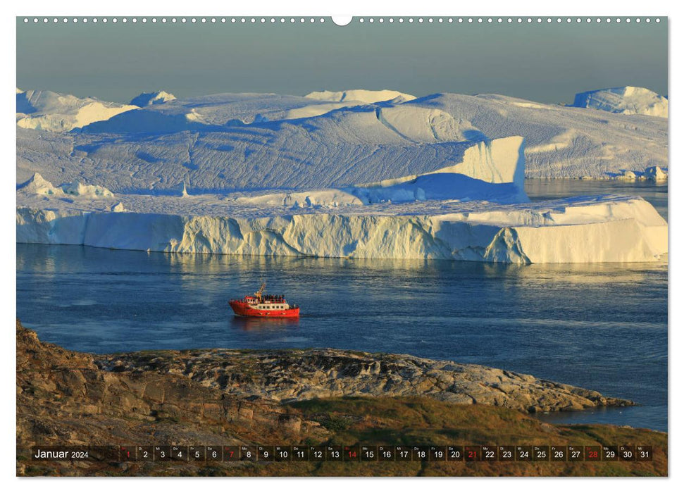 Groenland - Ilulissat et Disko Bay (Calendrier mural CALVENDO 2024) 