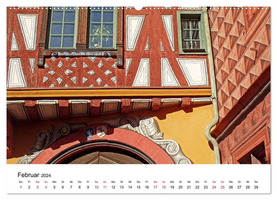 Ladenburg romantique - Ville romaine sur le Neckar (Calendrier mural CALVENDO Premium 2024) 