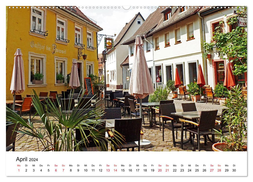 Ladenburg romantique - Ville romaine sur le Neckar (Calendrier mural CALVENDO Premium 2024) 