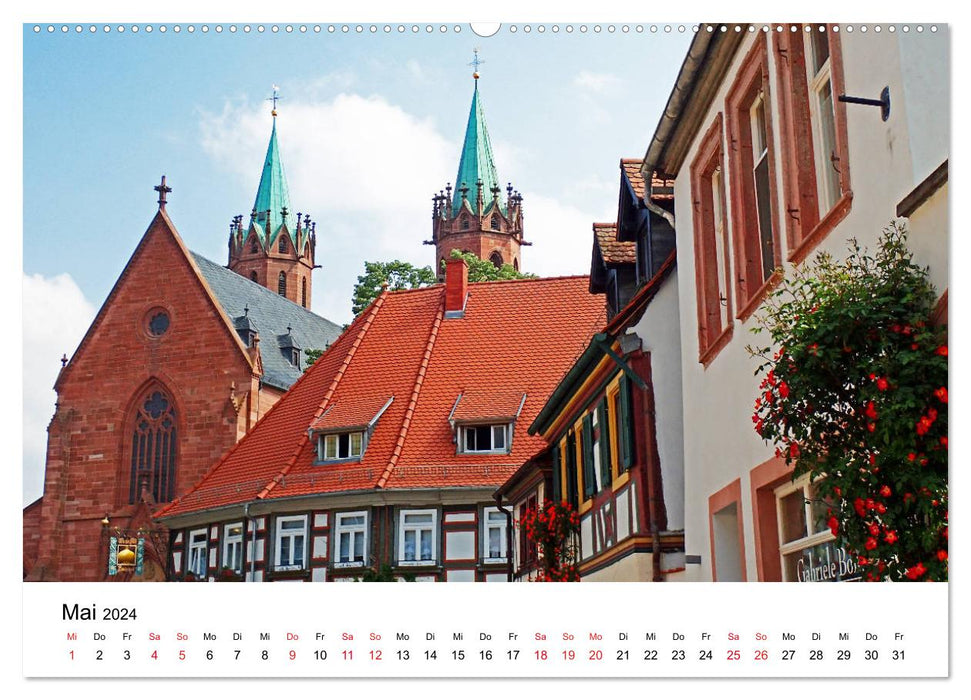 Ladenburg romantique - Ville romaine sur le Neckar (Calendrier mural CALVENDO Premium 2024) 