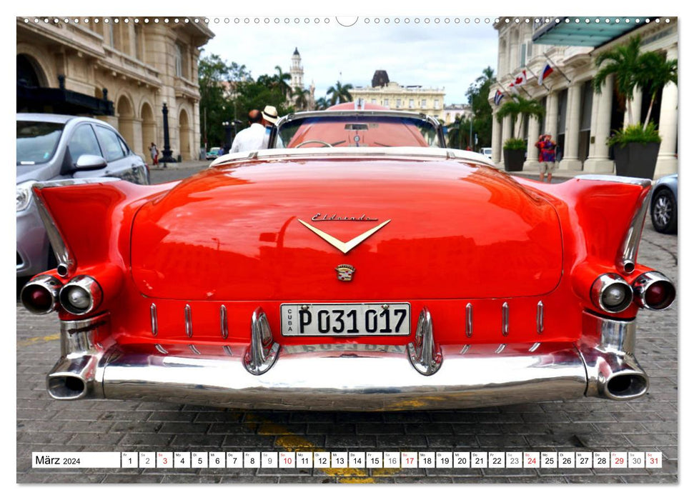 Fin carrier. Spectacular vintage cars from the fifties (CALVENDO Premium Wall Calendar 2024) 