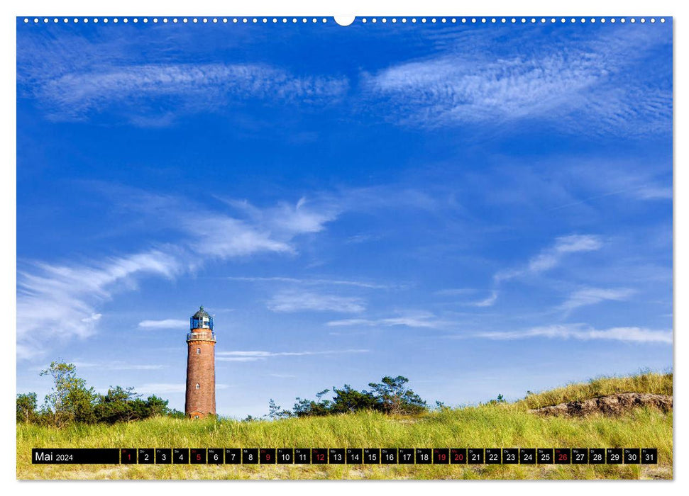 Fischland Darß - Land between the Bodden and the Baltic Sea (CALVENDO Premium Wall Calendar 2024) 