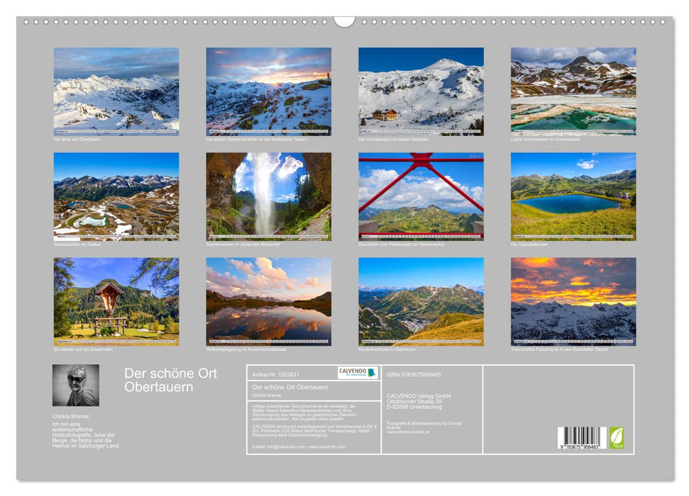 The beautiful place Obertauern (CALVENDO wall calendar 2024) 