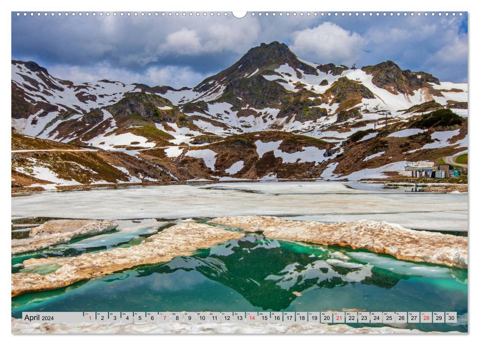 Der schöne Ort Obertauern (CALVENDO Wandkalender 2024)