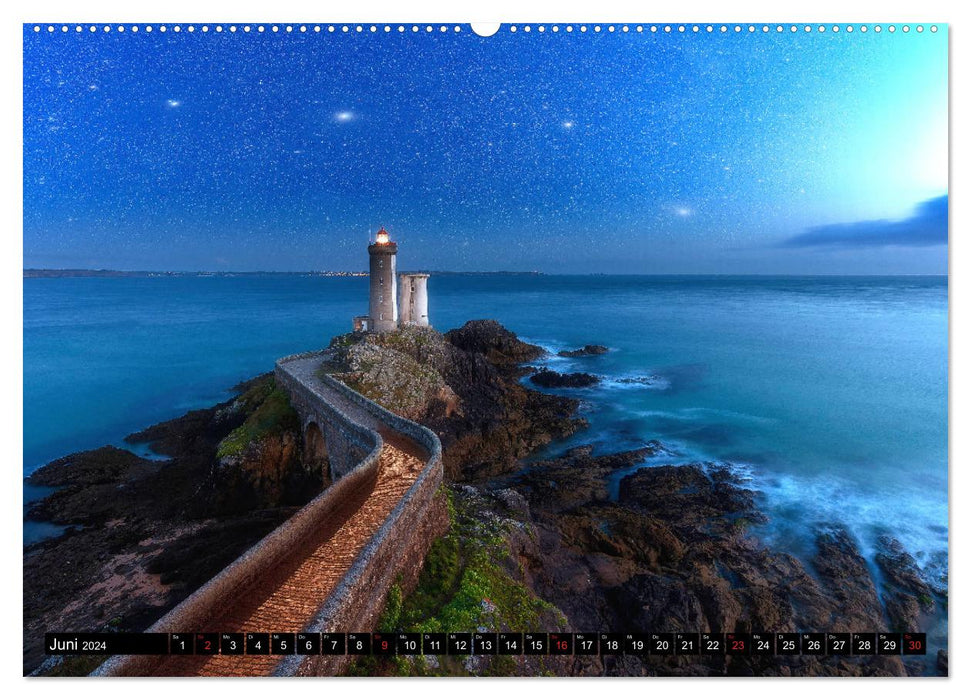 Leuchttürme - an Europas Küsten (CALVENDO Wandkalender 2024)