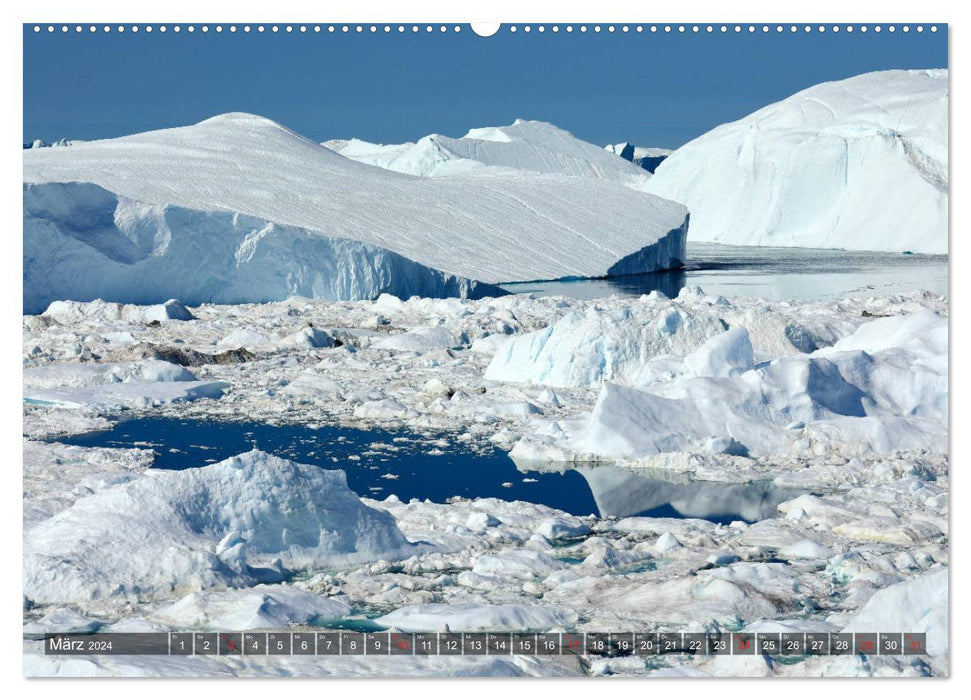 Greenland - Ilulissat and Disko Bay (CALVENDO Premium Wall Calendar 2024) 