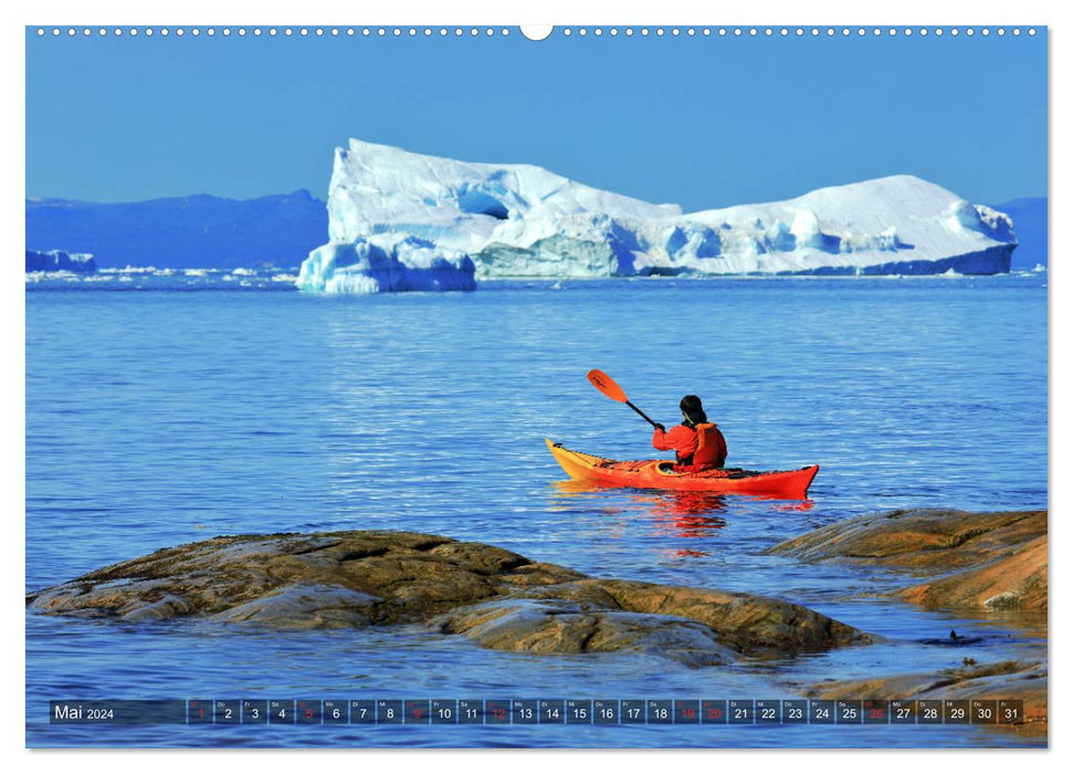 Greenland - Ilulissat and Disko Bay (CALVENDO Premium Wall Calendar 2024) 