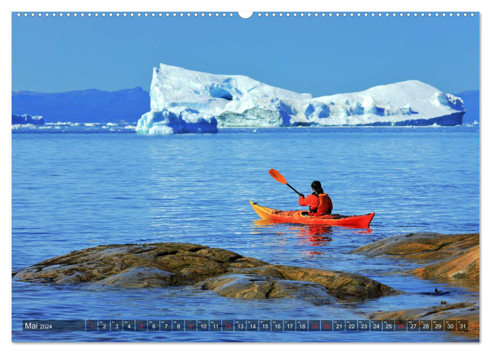 Groenland - Ilulissat et Disko Bay (Calvendo Premium Wall Calendar 2024) 