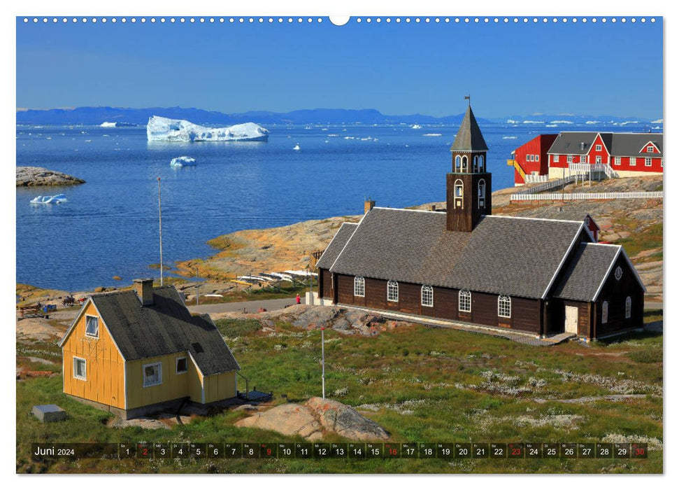 Groenland - Ilulissat et Disko Bay (Calvendo Premium Wall Calendar 2024) 