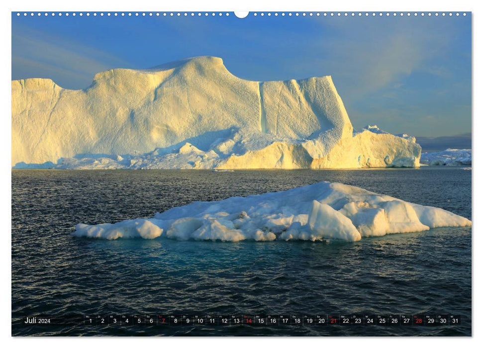 Groenland - Ilulissat et Disko Bay (Calvendo Premium Wall Calendar 2024) 