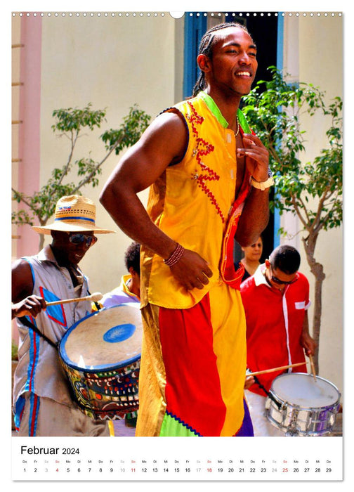 Danseurs sur échasses – Géants de La Havane (Calvendo Premium Wall Calendar 2024) 
