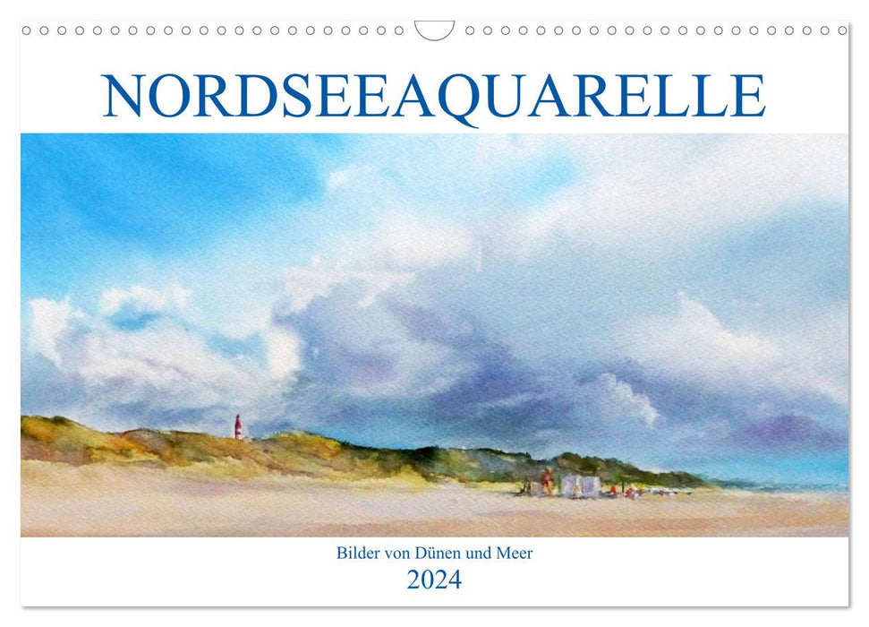 Nordseeaquarelle (CALVENDO Wandkalender 2024)