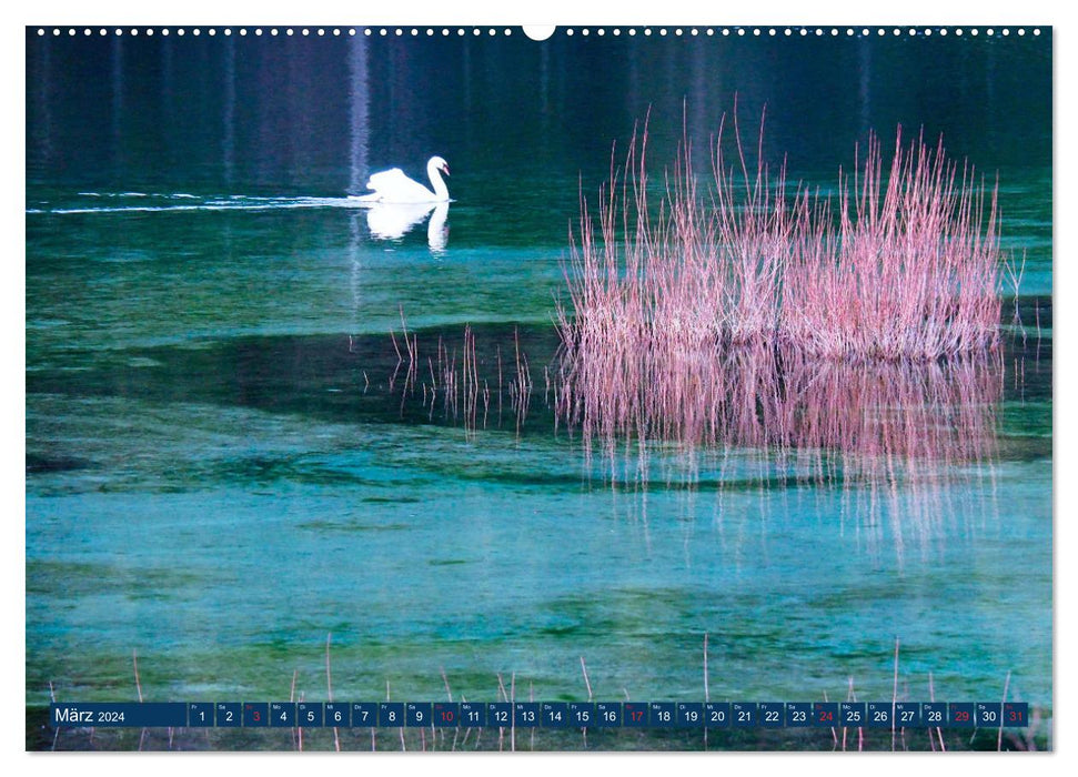 LAKES, quiet, meditative and calm beauties by VogtArt (CALVENDO Premium Wall Calendar 2024) 