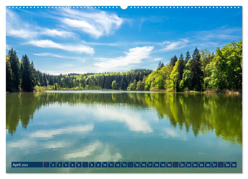 LAKES, quiet, meditative and calm beauties by VogtArt (CALVENDO Premium Wall Calendar 2024) 