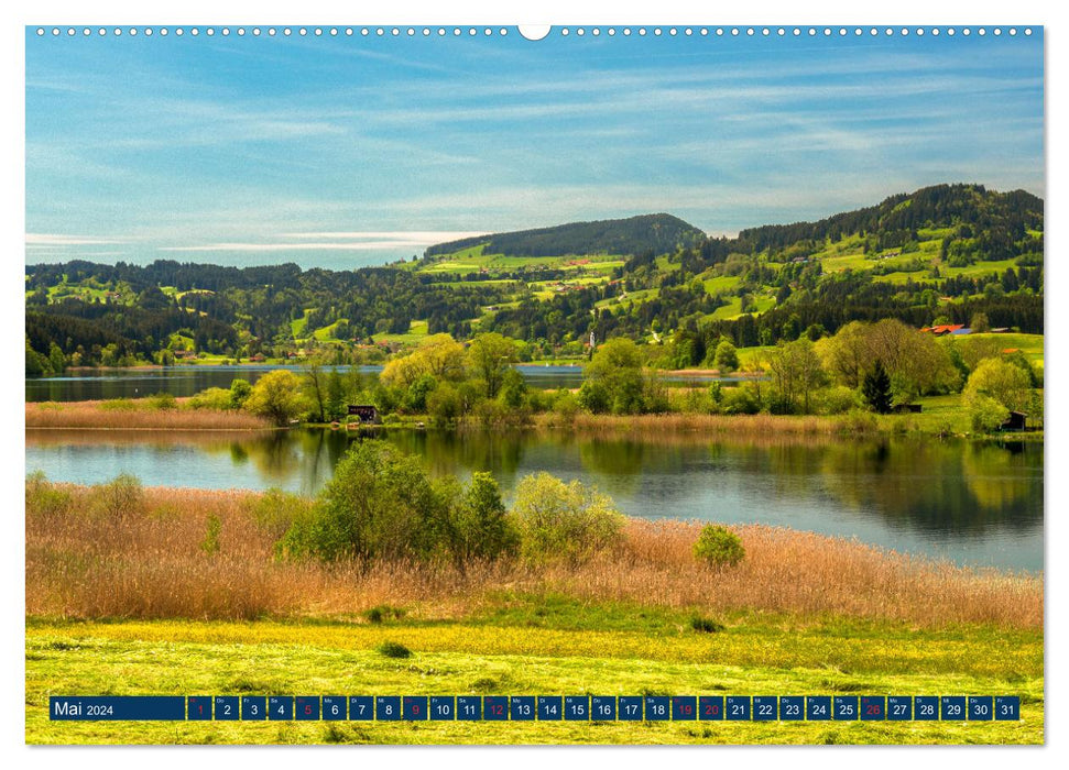 LAKES, quiet, meditative and calm beauties by VogtArt (CALVENDO Premium Wall Calendar 2024) 