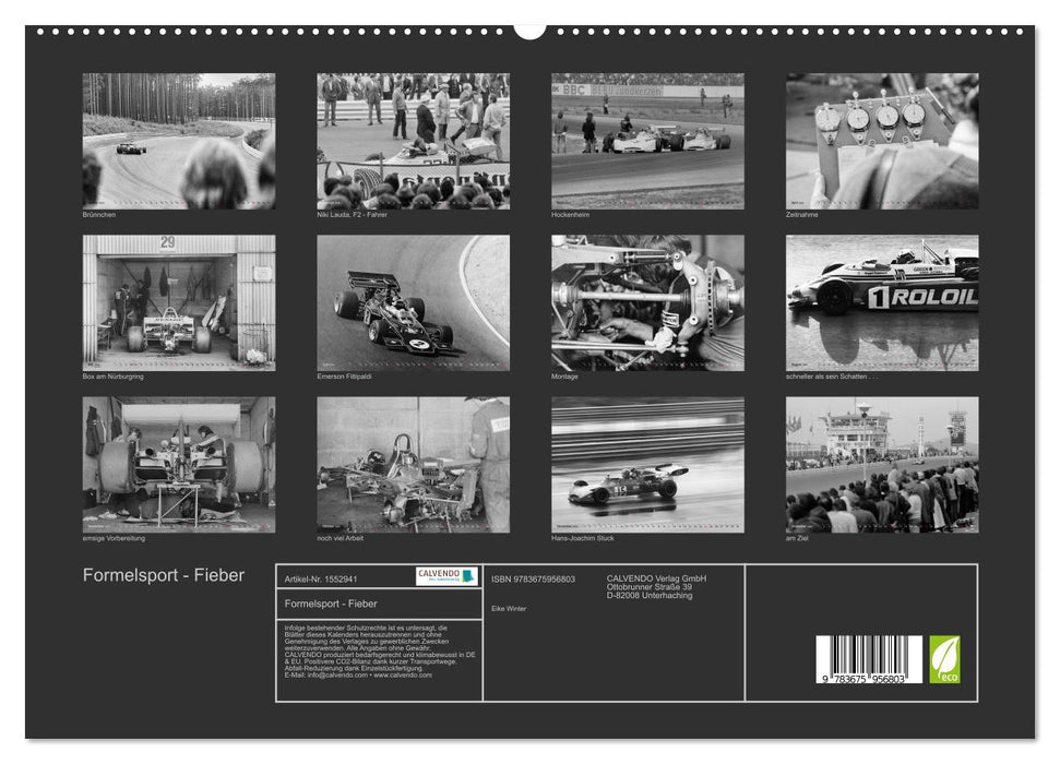 Formula sport - fever (CALVENDO Premium wall calendar 2024) 