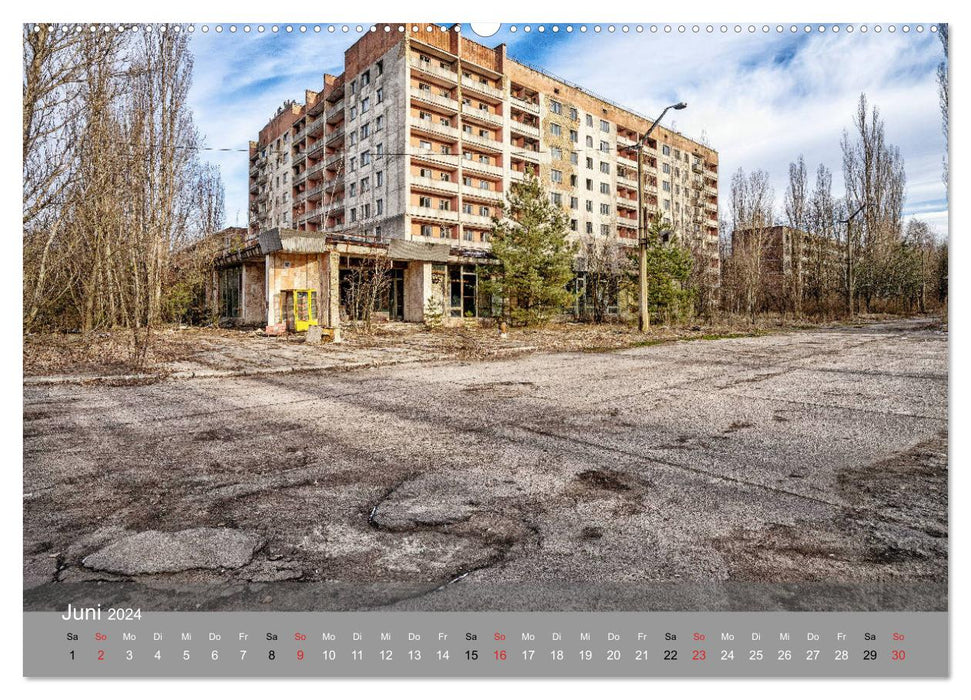 Tchernobyl - Dans la zone d'exclusion (Calvendo Premium Wall Calendar 2024) 